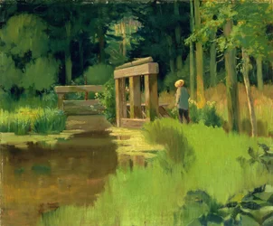 In een park